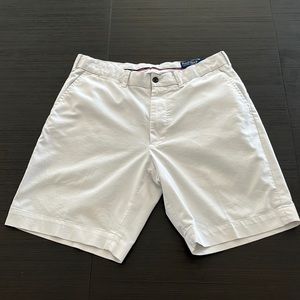 Men’s white polo golf cotton shorts 32